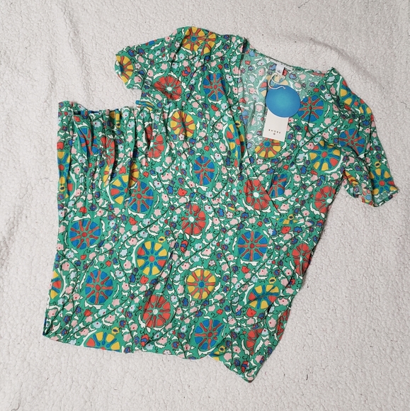 RHODE x Target Women's Zinnia Floral Print Short Sleeve Midi Dress - Picture 3 of 13